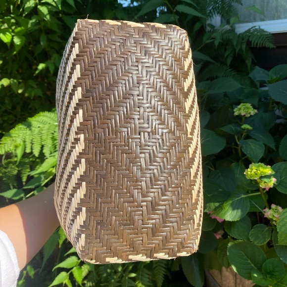 NWOT Handmade Natural Fiber Basket Purse - Picture 8 of 9
